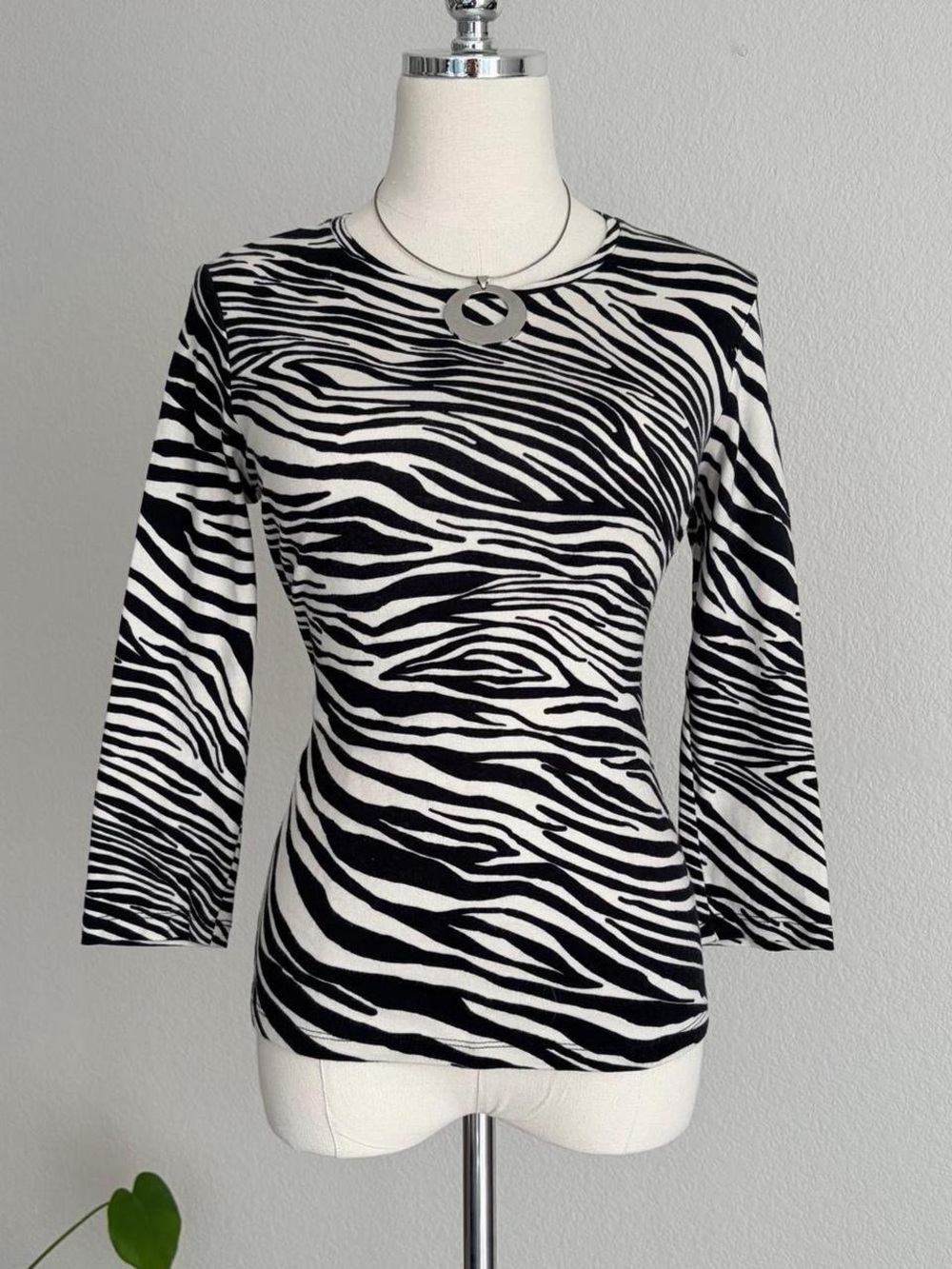 Jones New York Zebra Top